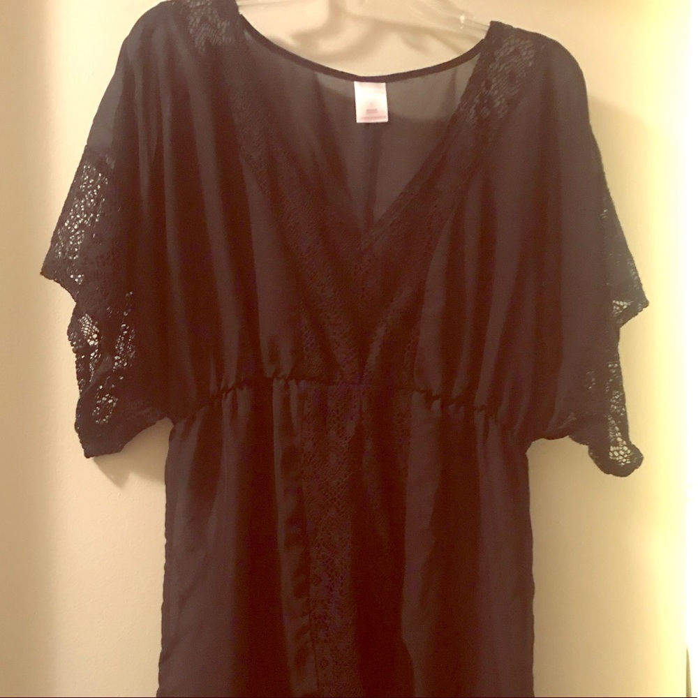 Women’s Black Lace Dress | Exhiliration | Size L